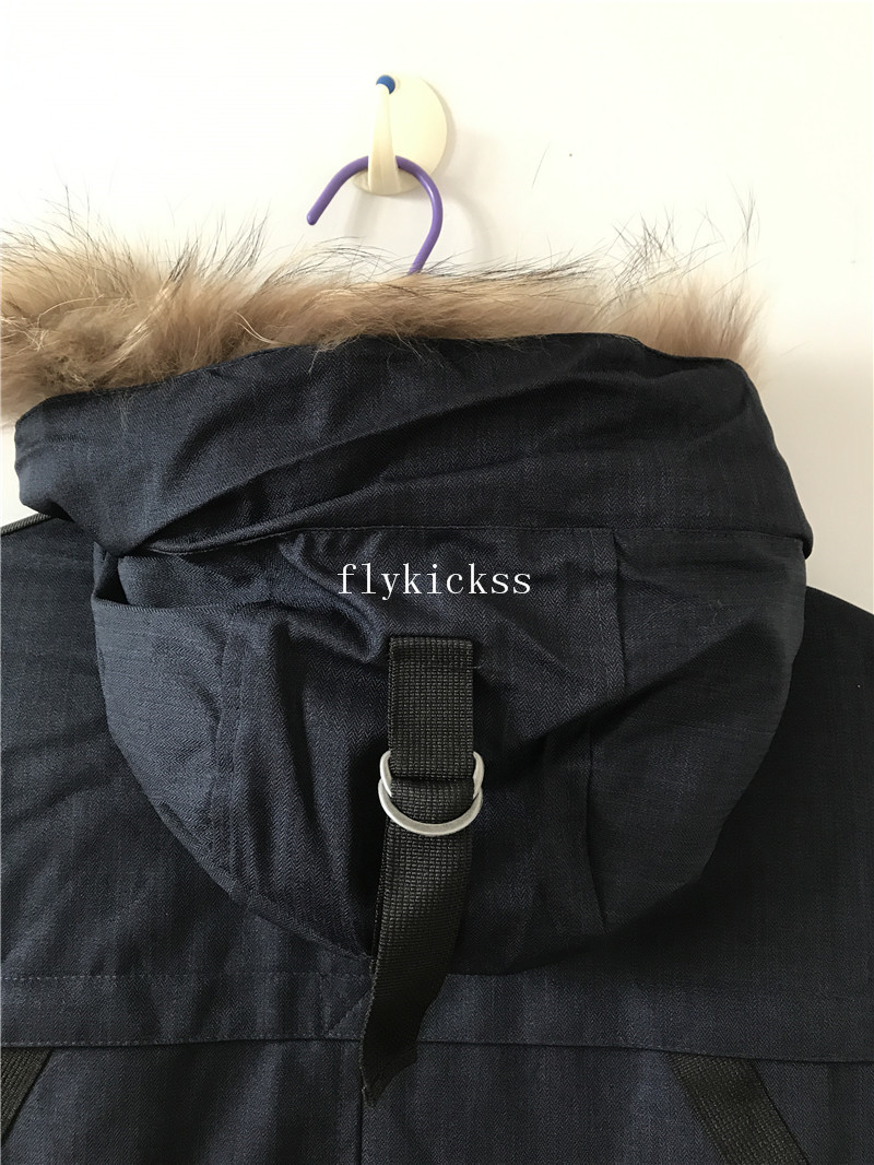 Nobis Canada White Duck Down Jacket Navy blue